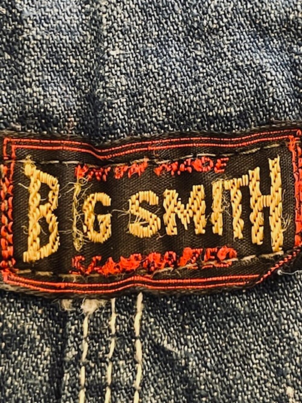 Big Smith Sanforized Union Made Vintage Workwear Denim Overalls Unisex 32 - Picture 5 of 14
